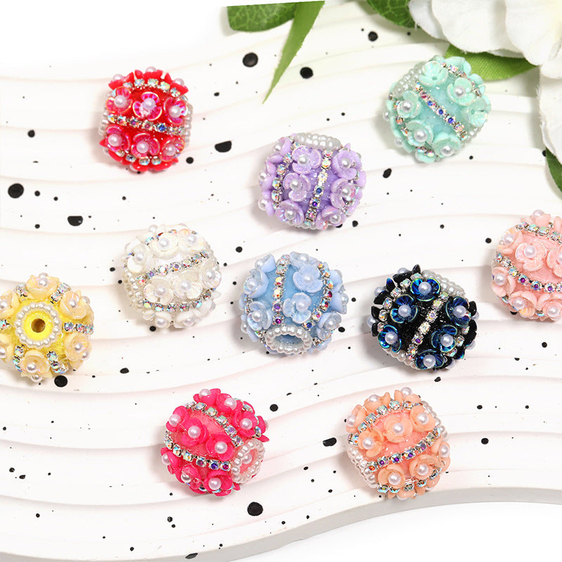 Wholesale 10pcs/pack Heavy industry pearl drill ball straight hole DIY beading
